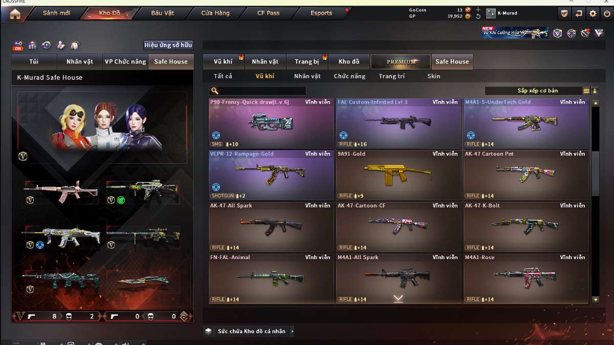 shop acc cf uy tin gia re